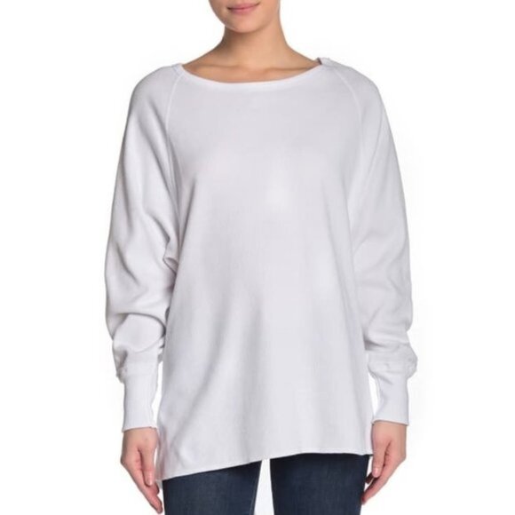 🎁 Free People Amelia Oversized Thermal Shirt - Picture 3 of 10